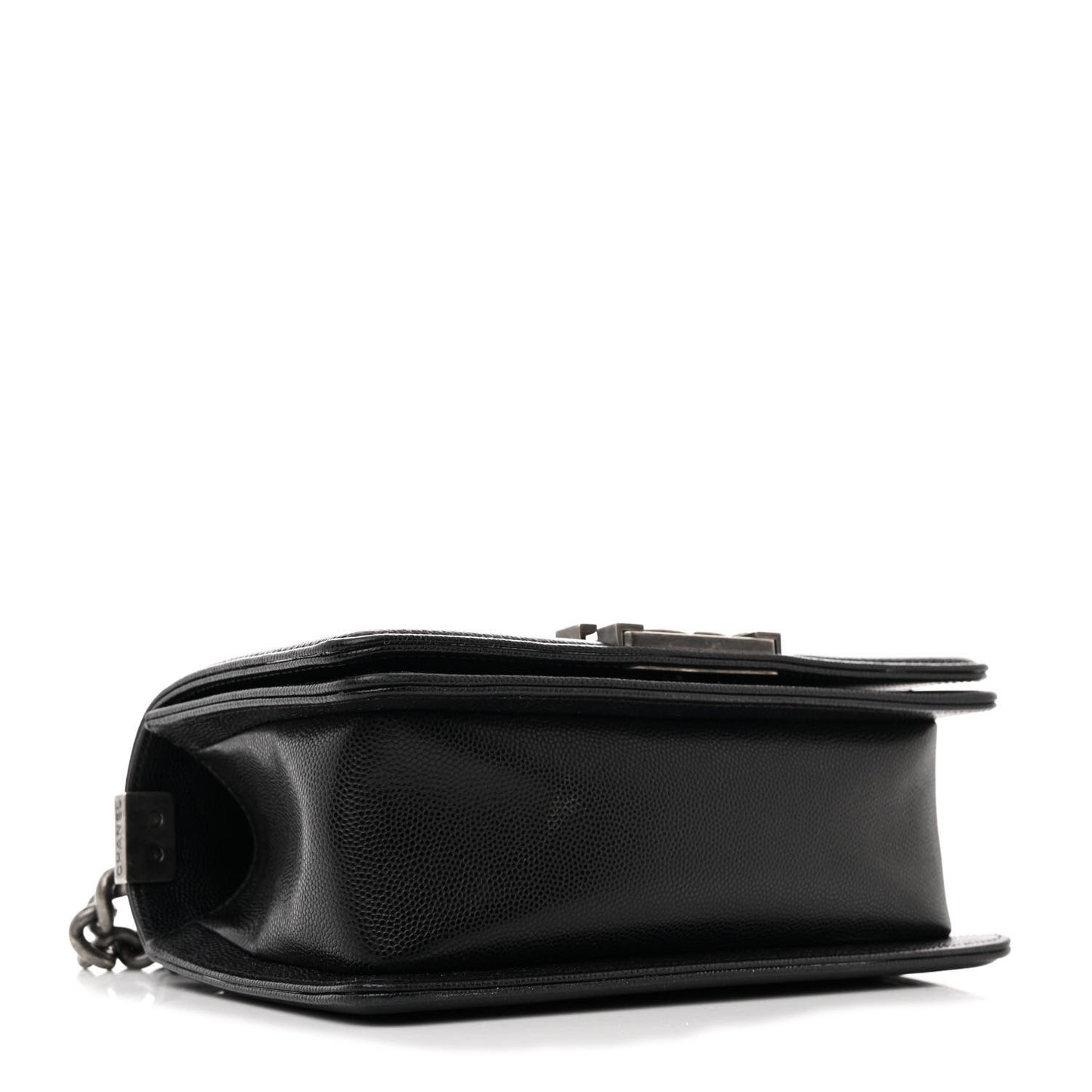 Caviar Quilted Small Boy Flap Black