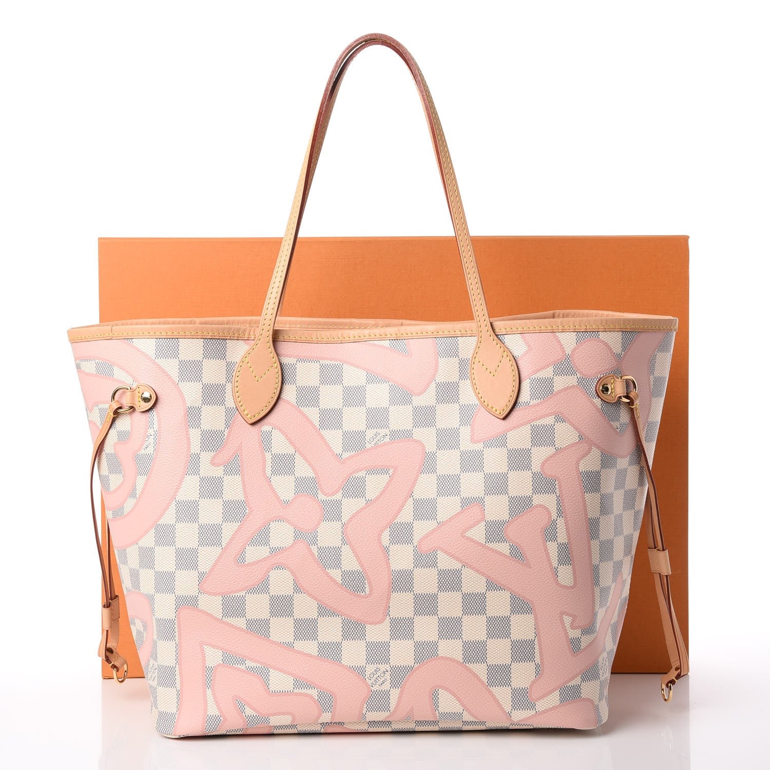 Louis Vuitton Damier Azur Tahitienne Neverfull MM 9 of 9
