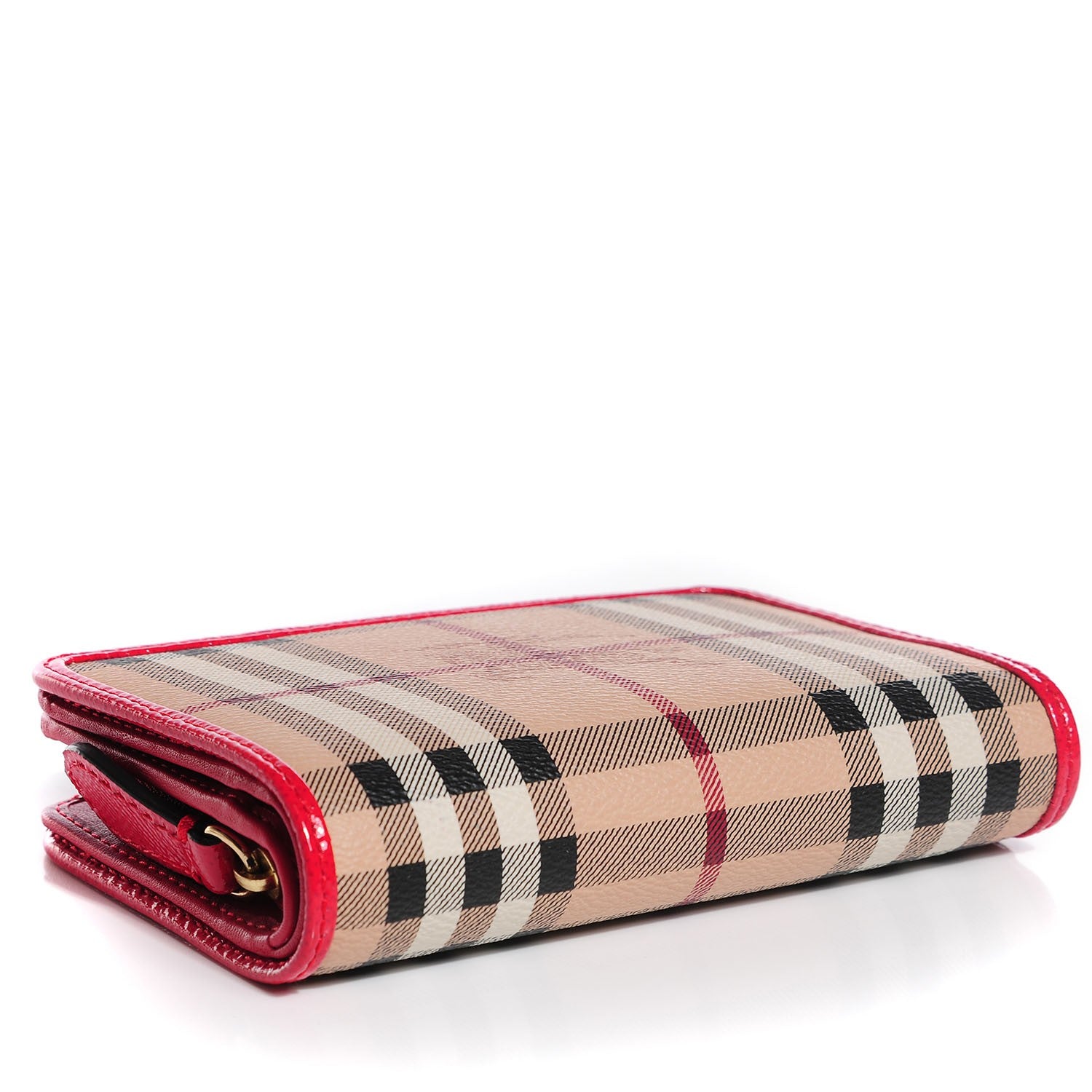 Burberry Haymarket Check Balmore Zip Around Wallet Bright Rose 4 of 10