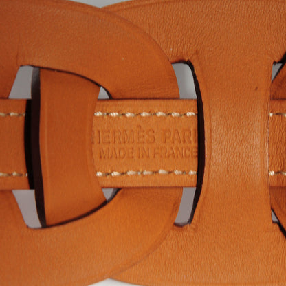 Hermes Natural Barenia Calfskin Fetiche Bracelet Small 6 of 7