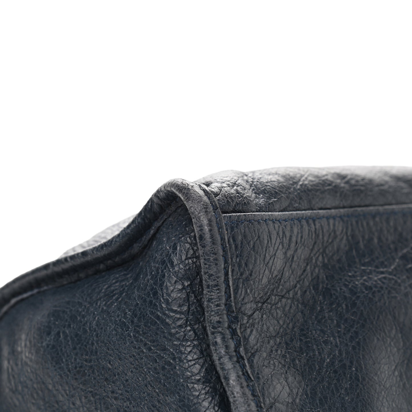 Agneau Classic Silver Hardware S City Bleu Obscur