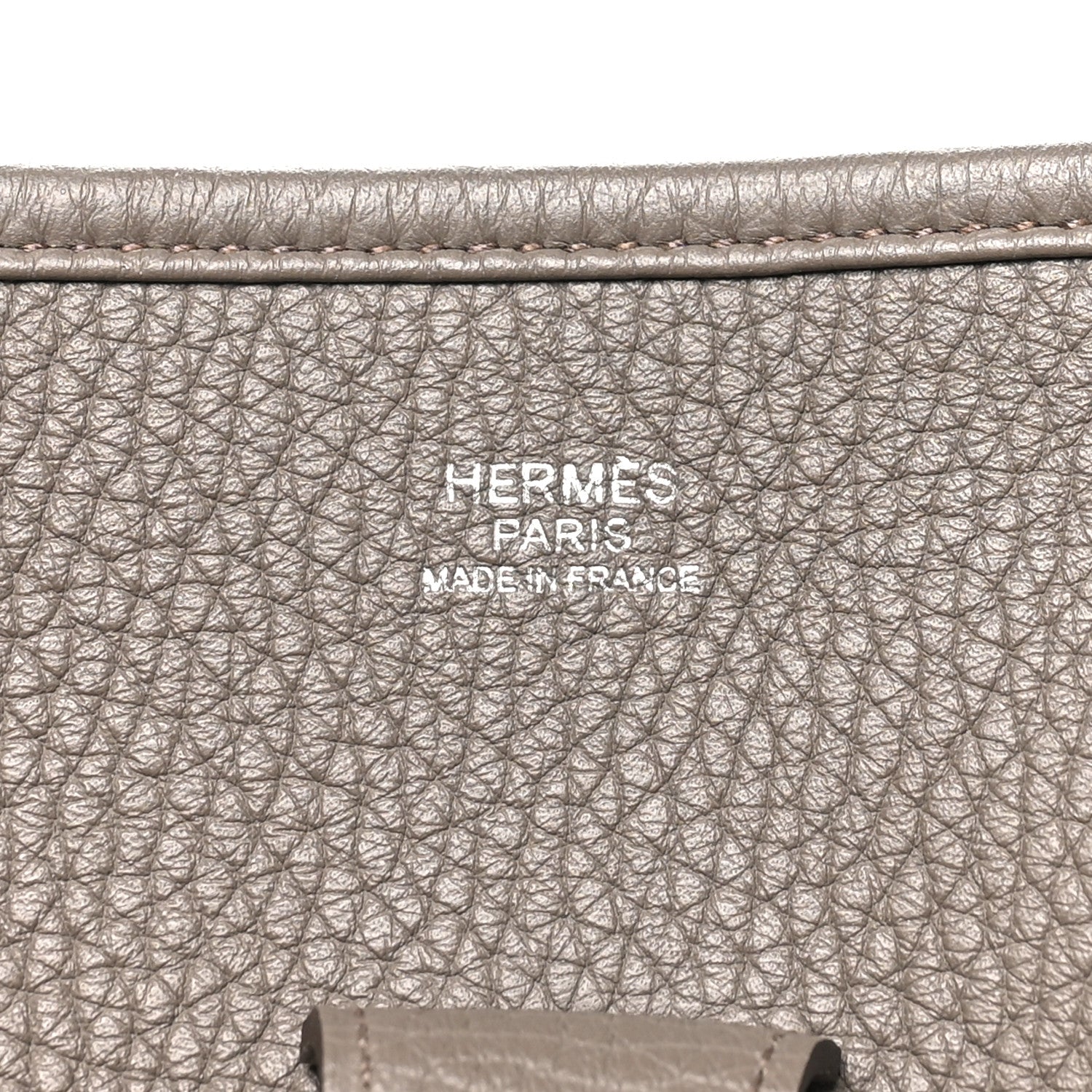 Hermes Taurillon Clemence Amazone Evelyne III GM Etain 6 of 10