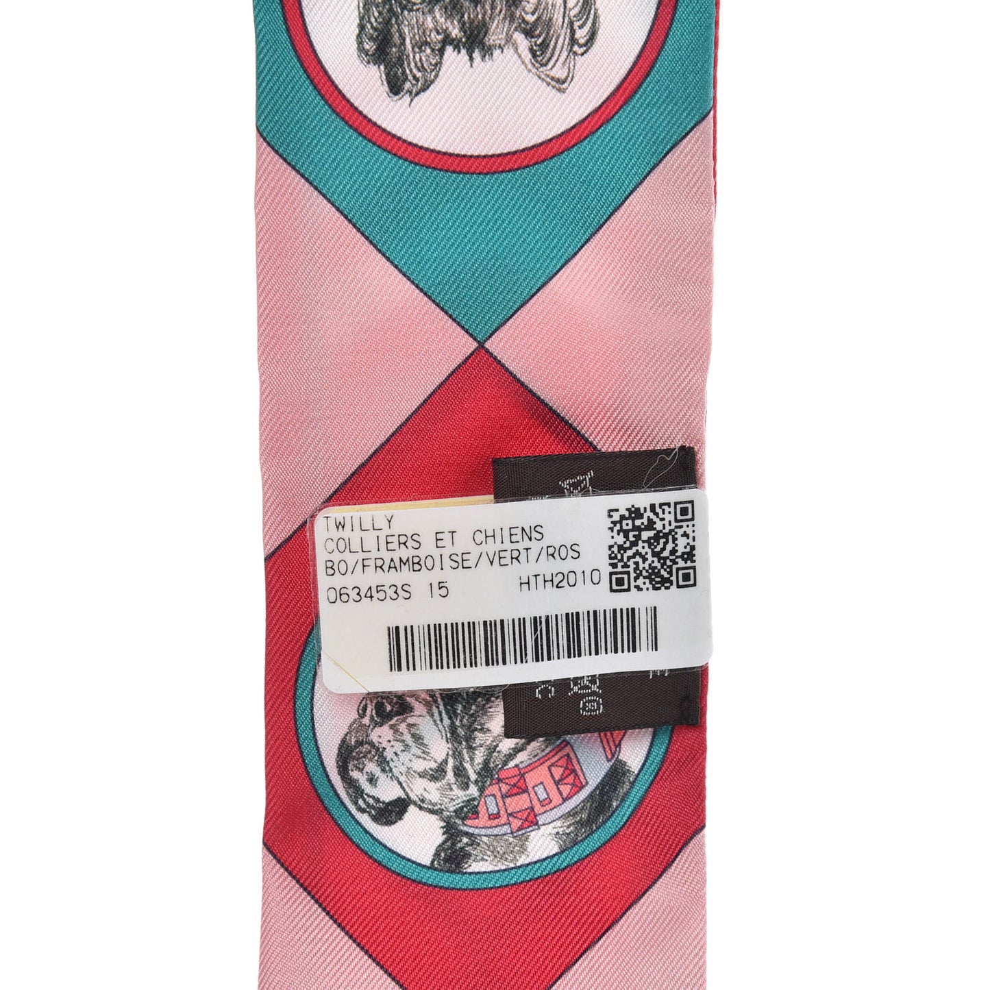 Silk Colliers Et Chiens Twilly Framboise Vert Rose