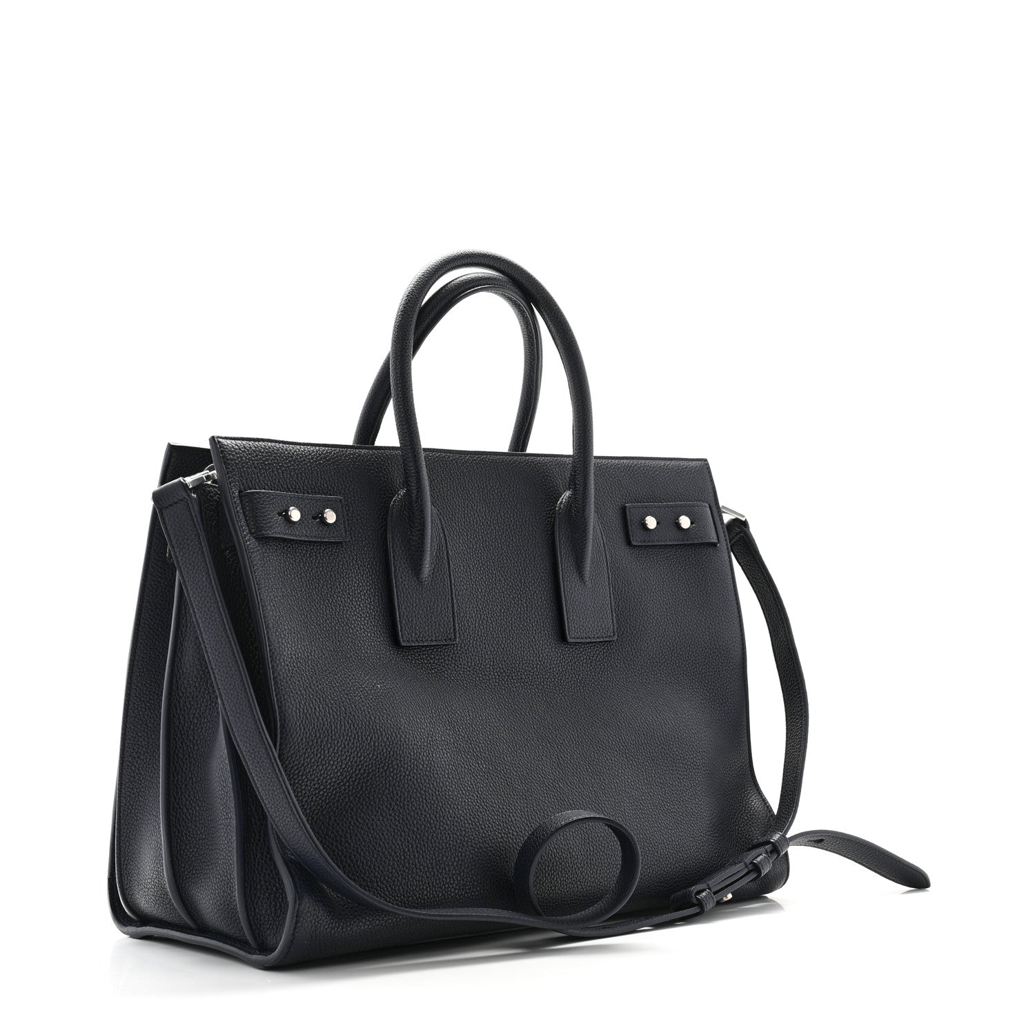 Saint Laurent Grained Calfskin Medium Souple Sac De Jour Navy 3 of 11