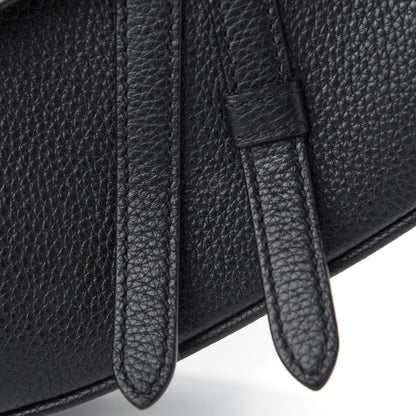 Christian Dior Grained Calfskin Kim Jones Saddle Bag Black 9 of 9