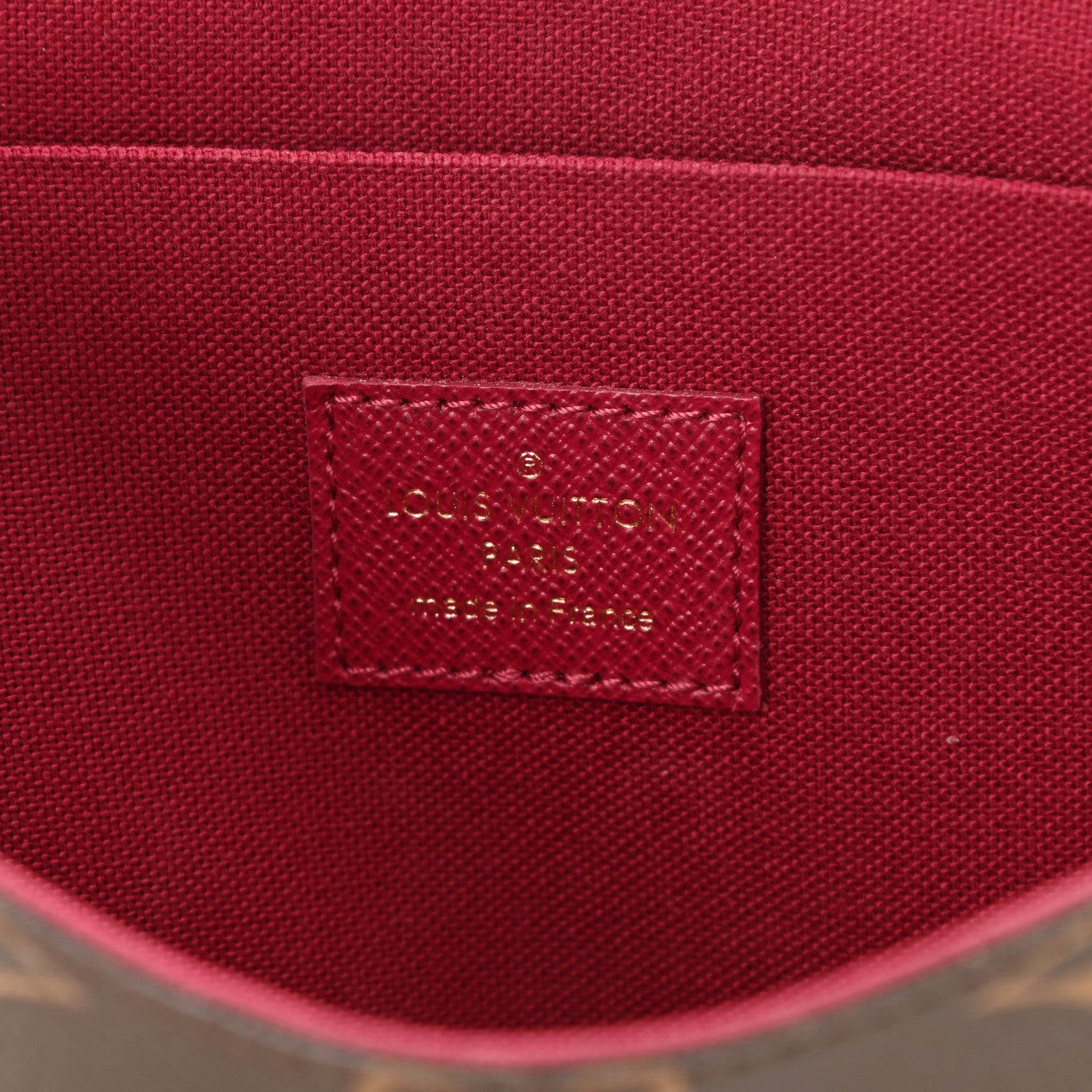 Louis Vuitton Monogram Pochette Felicie Chain Wallet Fuchsia 6 of 9