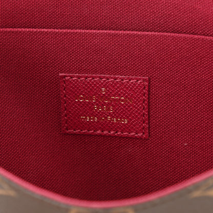 Louis Vuitton Monogram Pochette Felicie Chain Wallet Fuchsia 6 of 9