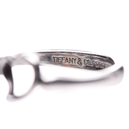 Tiffany Sterling Silver Elsa Peretti Open Heart Ring 50 5.25 6 of 6