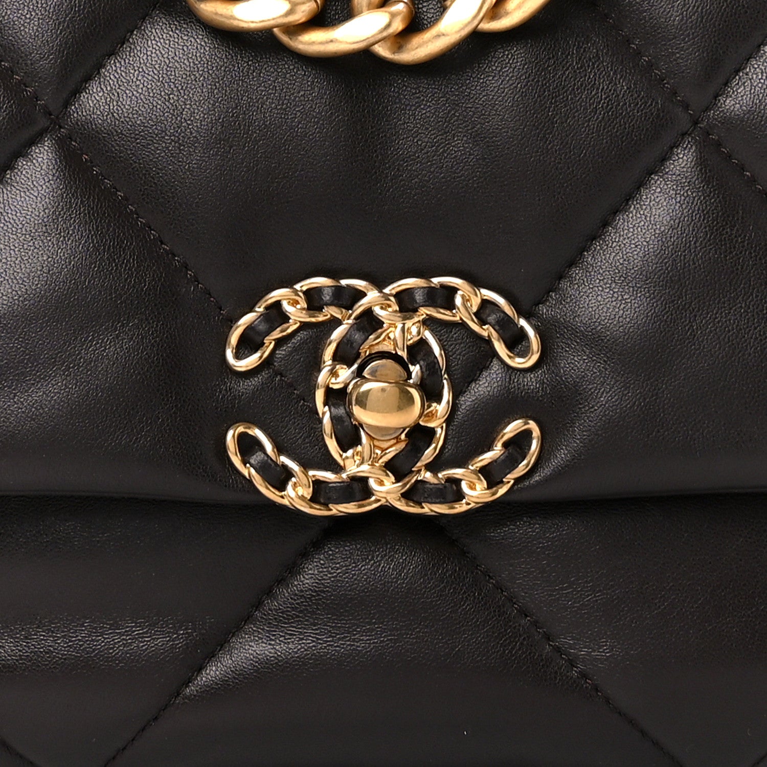 Chanel Lambskin Quilted Medium Chanel 19 Flap Dark Brown 8 of 10