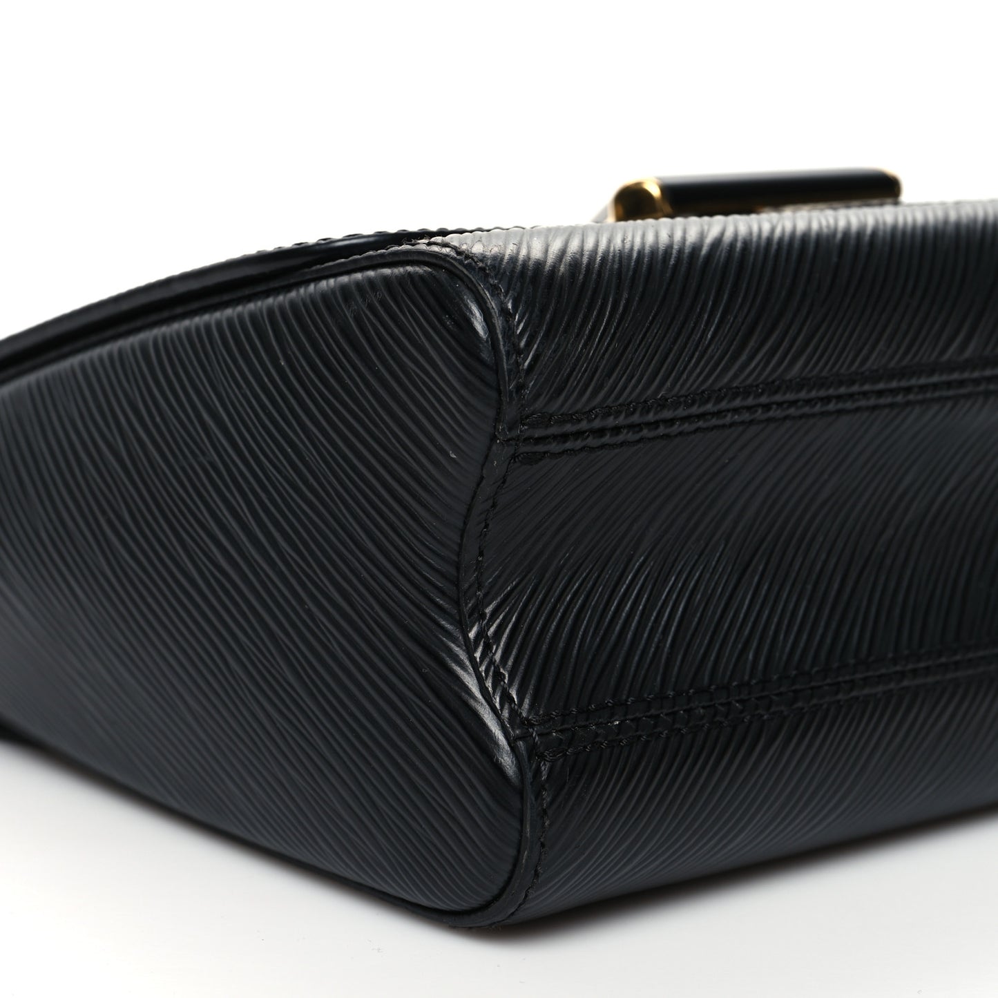 Epi Twist Shoulder Bag MM Matte Black Gold