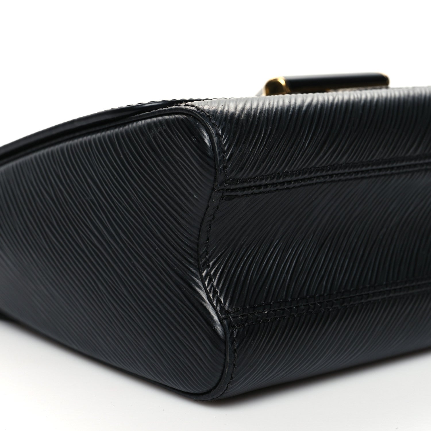 Louis Vuitton Epi Twist Shoulder Bag MM Matte Black Gold 8 of 10