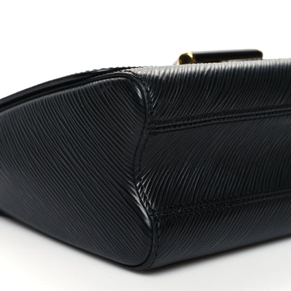Louis Vuitton Epi Twist Shoulder Bag MM Matte Black Gold 8 of 10