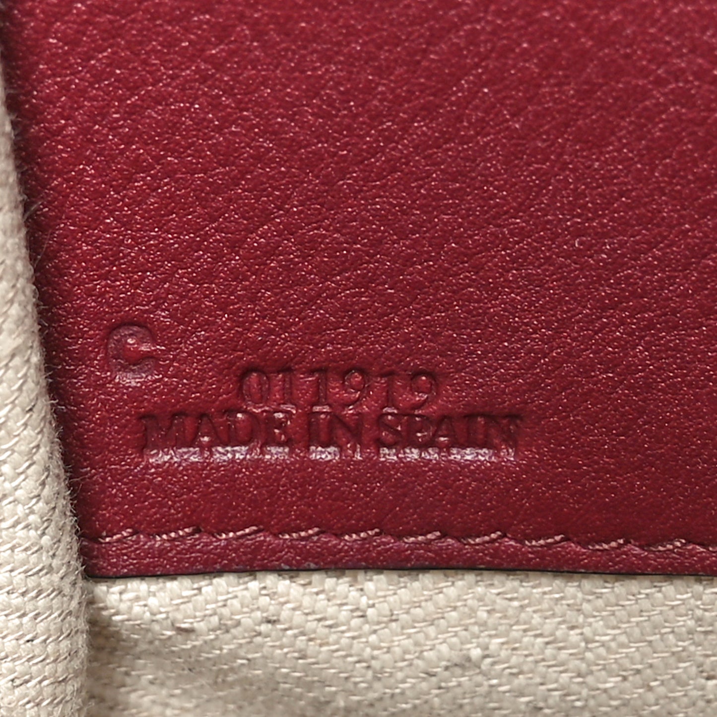 Calfskin Small Hammock Shoulder Bag Dark Red
