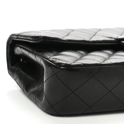 Chanel Lambskin Quilted East West Flap Black 10 of 20