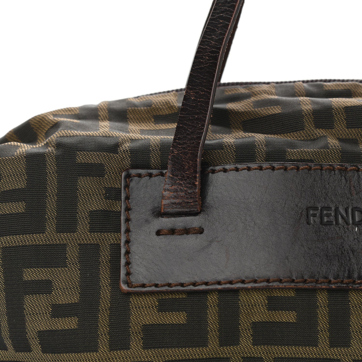 Fendi Zucca Tote Tobacco 10 of 12