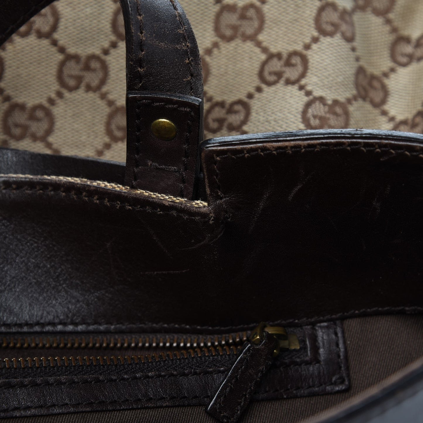 Monogram Tote Brown