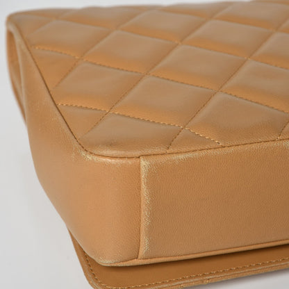 Chanel Lambskin Quilted Medium Diamond CC Flap Beige 11 of 11