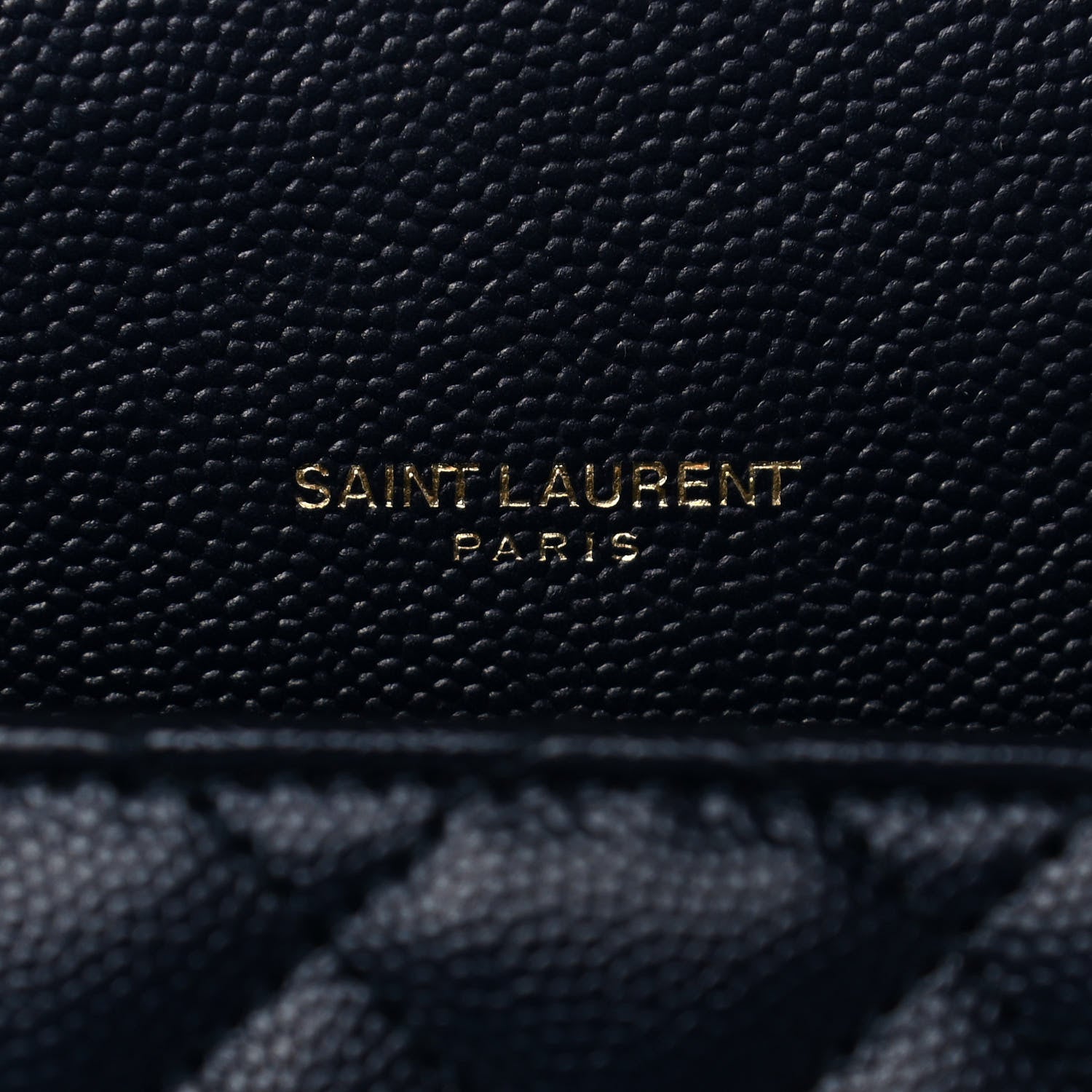 Saint Laurent Grain De Poudre Textured Mixed Matelasse Triquilt Medium Monogram Satchel Deep Marine 5 of 13