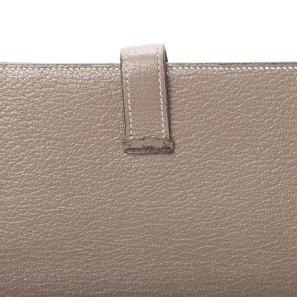Hermes Chevre Mysore Bearn Gusset Wallet Etoupe 11 of 15