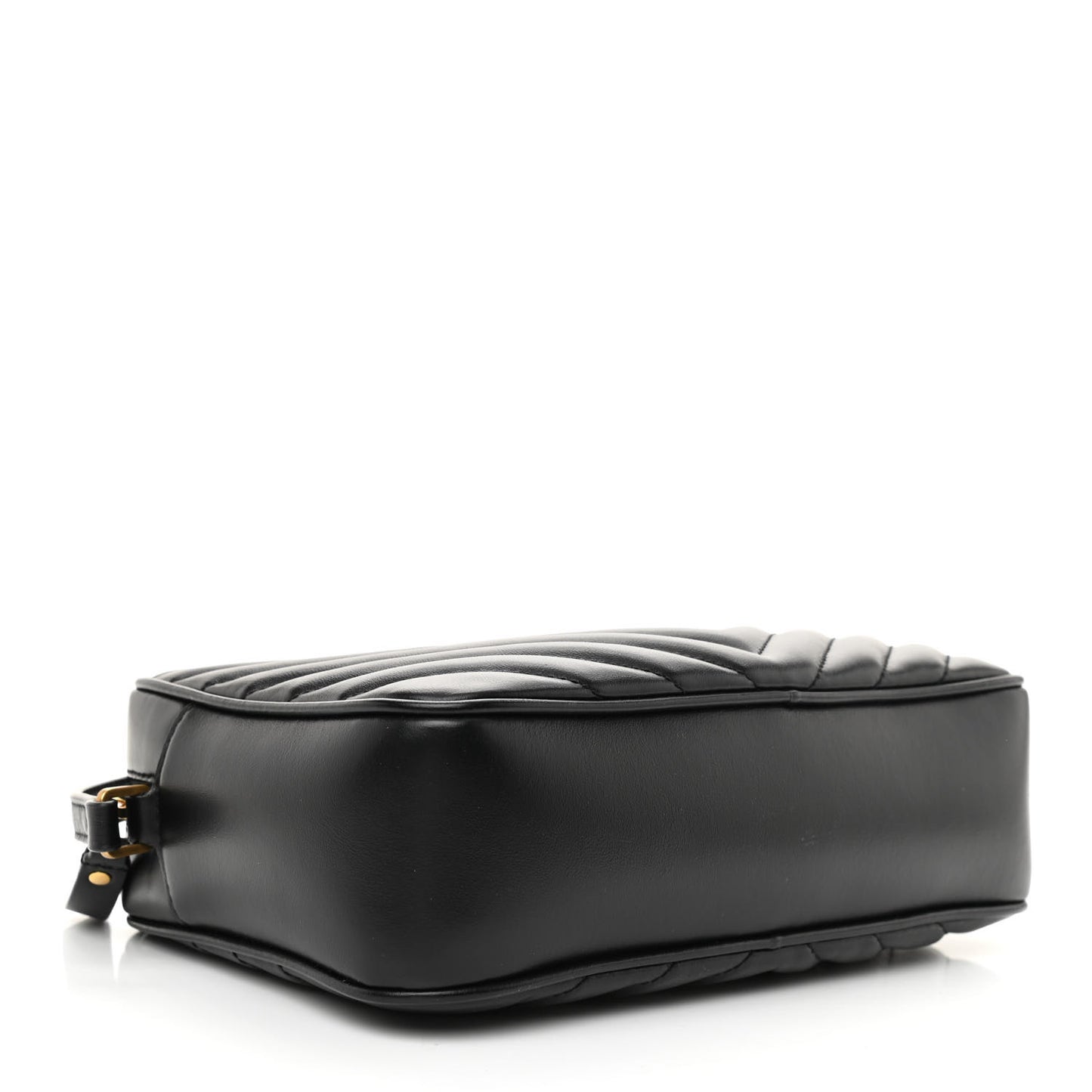 Calfskin Matelasse Monogram Lou Camera Bag Black