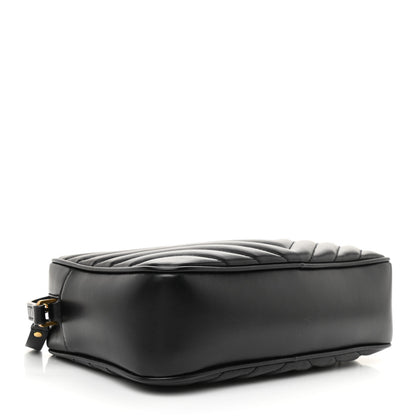 Saint Laurent Calfskin Matelasse Monogram Lou Camera Bag Black 4 of 8