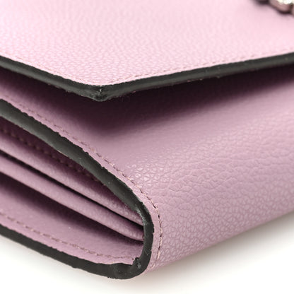 Jimmy Choo Satin Crystal Madeline Wallet On Chain Mauve 8 of 10