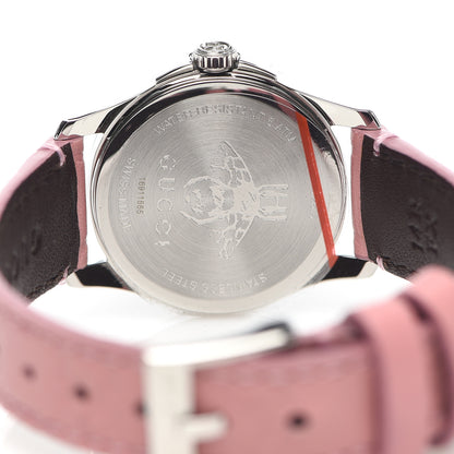 Gucci Stainless Steel Calfskin 27mm G-Timeless Quartz Watch Pink 6 of 8