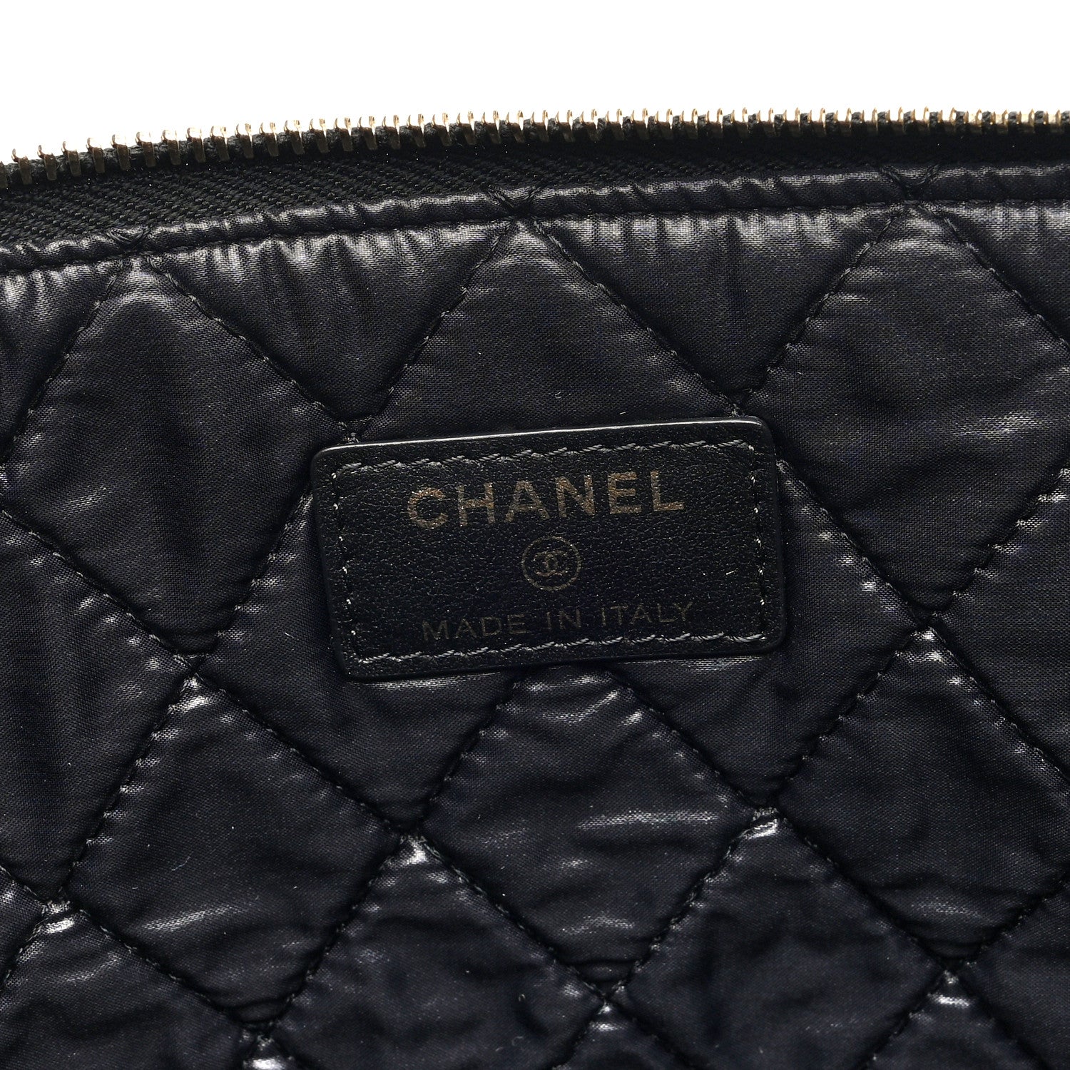 Chanel Caviar Geometric Quilted Cosmetic Case Black 6 of 7