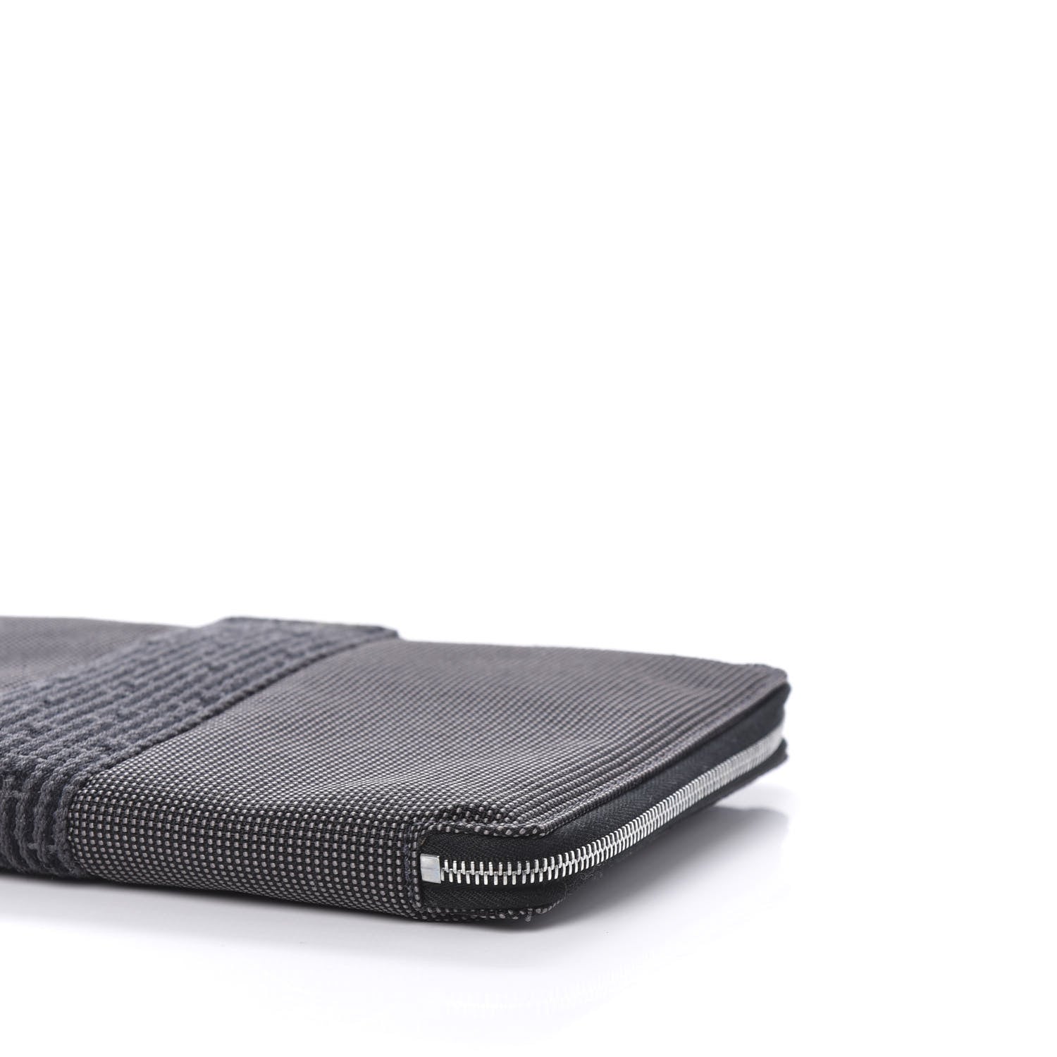 Hermes Canvas Herline Wallet Grey 7 of 9