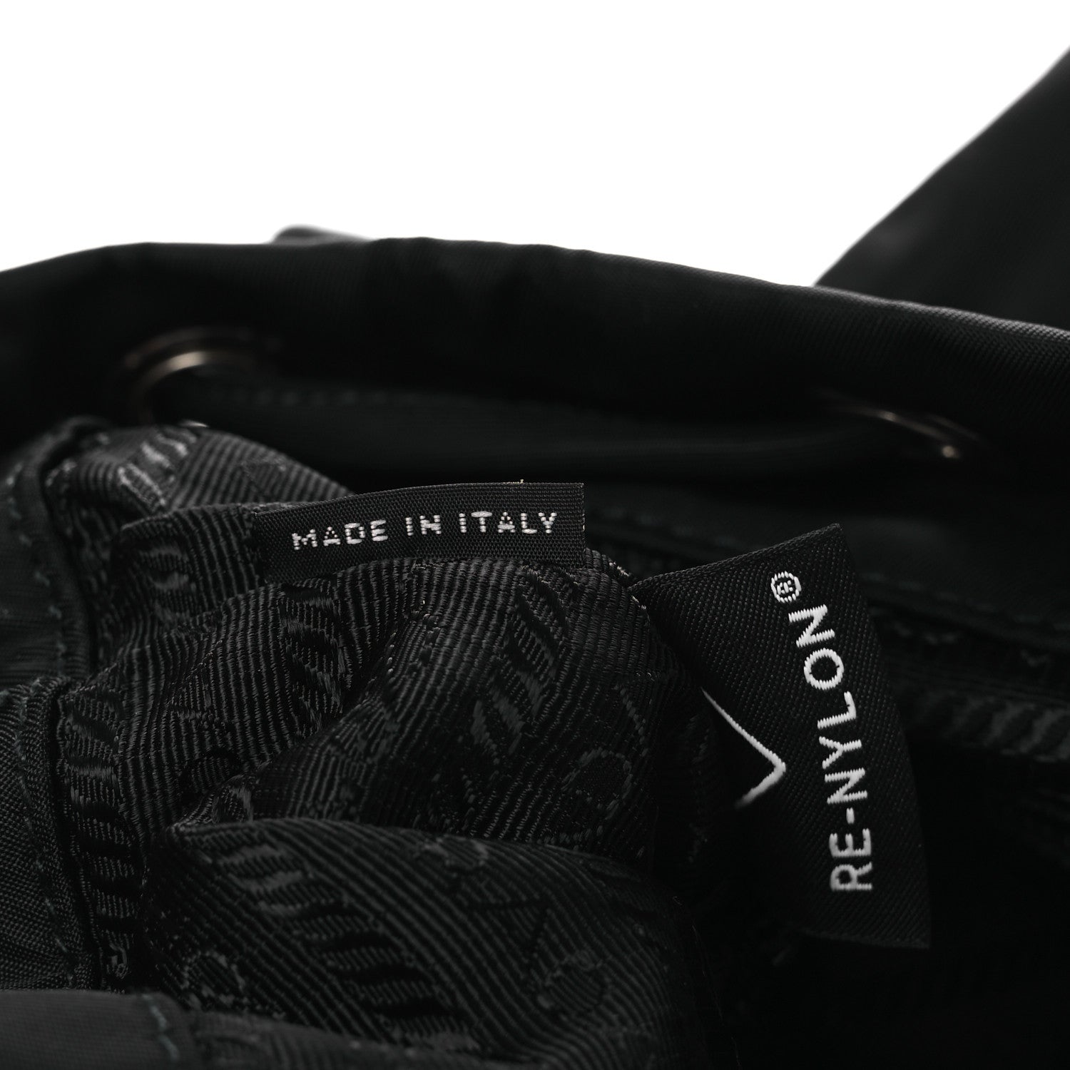 Prada Tessuto Nylon Saffiano Medium Backpack Black 8 of 13
