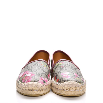 Gucci GG Supreme Monogram Blooms Espadrilles 37.5 Beige Multicolor Dry Rose 2 of 9