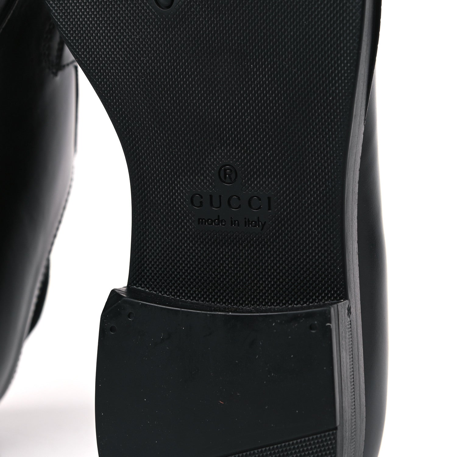 Gucci Calfskin Embroidered Mens Lace Up Derbys 5 Black 6 of 9