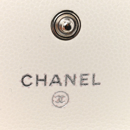 Chanel Caviar Quilted My Everything Airpods Pro Holder Belt White 6 of 13