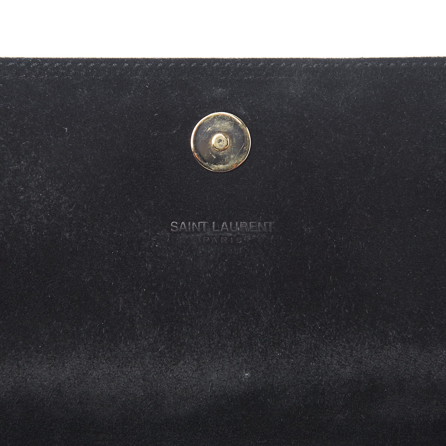 Saint Laurent Patent Classic Monogram Cassandre Clutch Black 7 of 11
