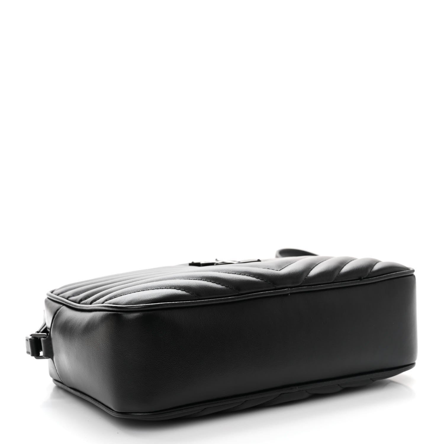 Saint Laurent Calfskin Matelasse Monogram Monochrome Lou Camera Bag Black 6 of 10