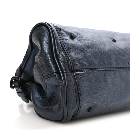 Chloe Metallic Calfskin Medium Paddington Satchel Blue 9 of 10