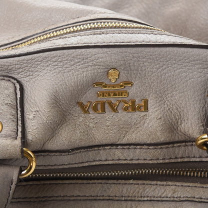 Prada Cervo Deerskin East West Top Handle Bag Pomice 10 of 28
