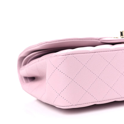 Chanel Caviar Quilted Medium Double Flap Light Pink 8 of 10