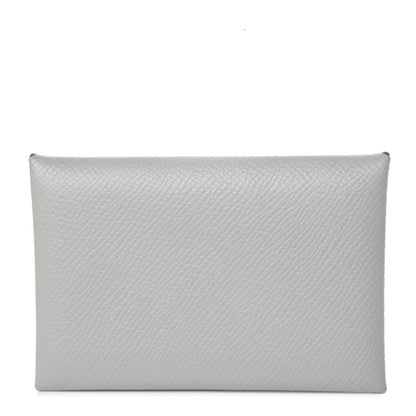 Hermes Epsom Verso Calvi Card Case Bleu Glacier Bleu Brighton 1 of 9
