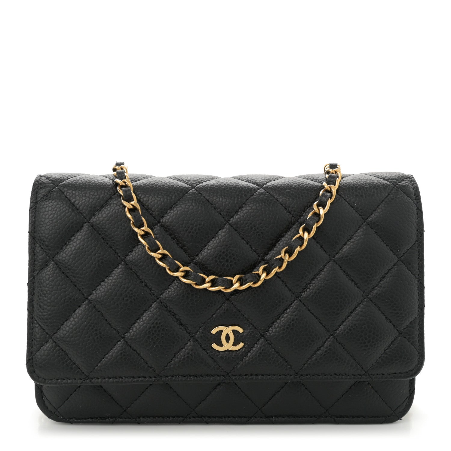 Chanel Caviar Quilted Wallet on Chain WOC Black 1 of 13