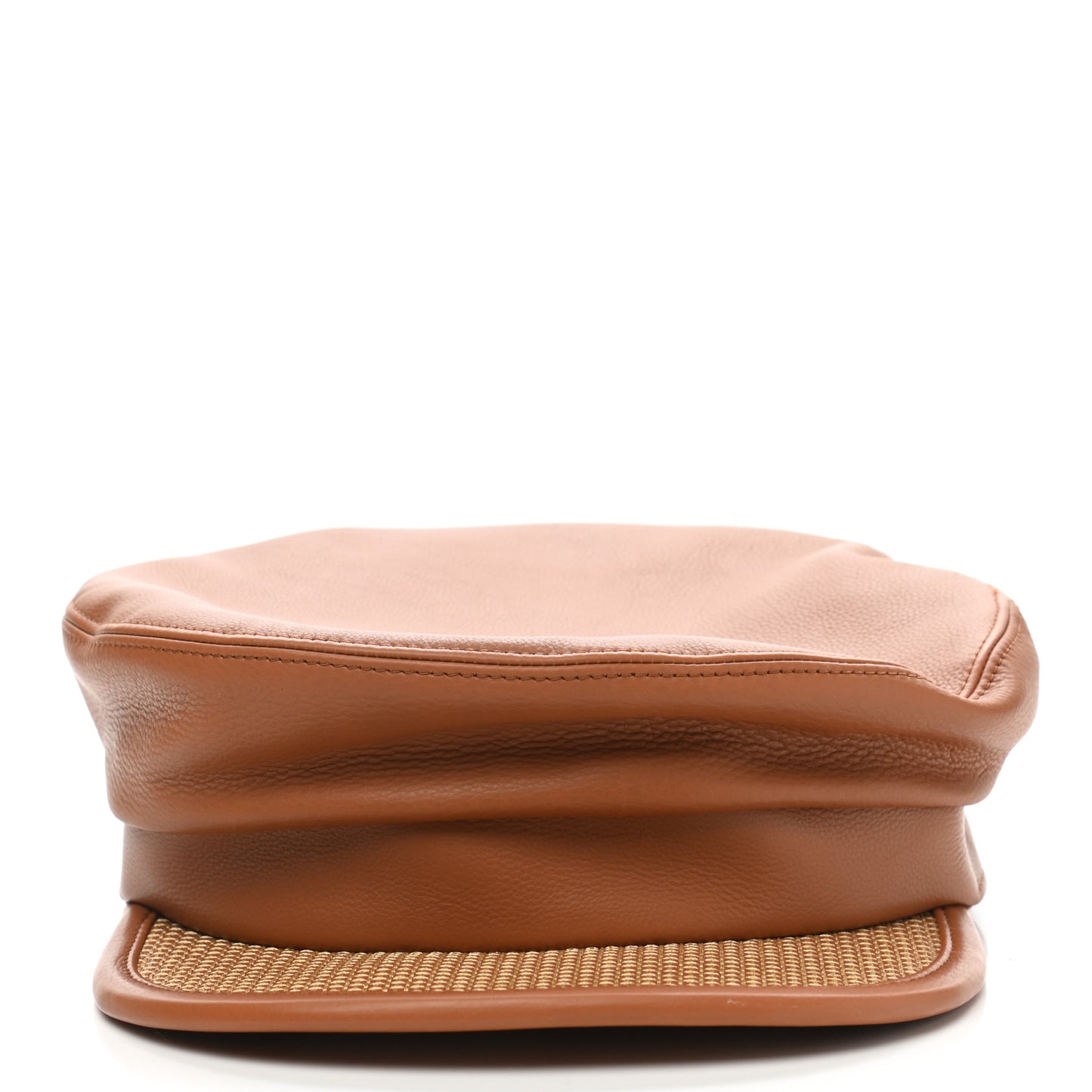 Calfskin Cavale Cap 58 Gold