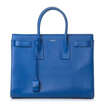Saint Laurent Calfskin Large Sac De Jour Carryall Royal Blue 1 of 7
