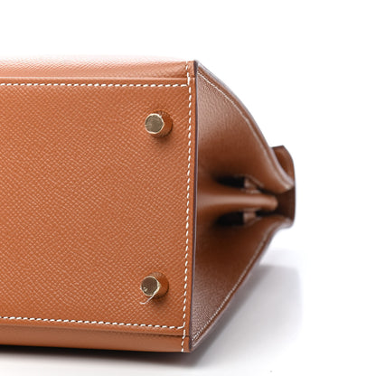 Hermes Epsom Kelly Sellier 28 Gold 10 of 11