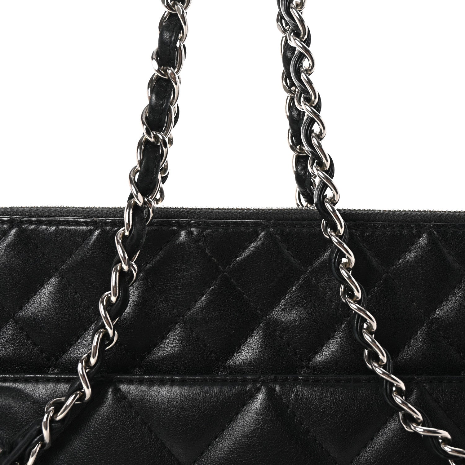Chanel Calfskin Quilted In The Business Tote Black 8 of 10