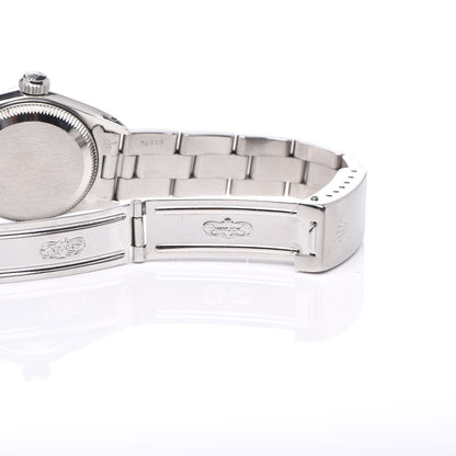 Rolex Stainless Steel 24mm Oyster Perpetual Watch White Roman 67180 6 of 8
