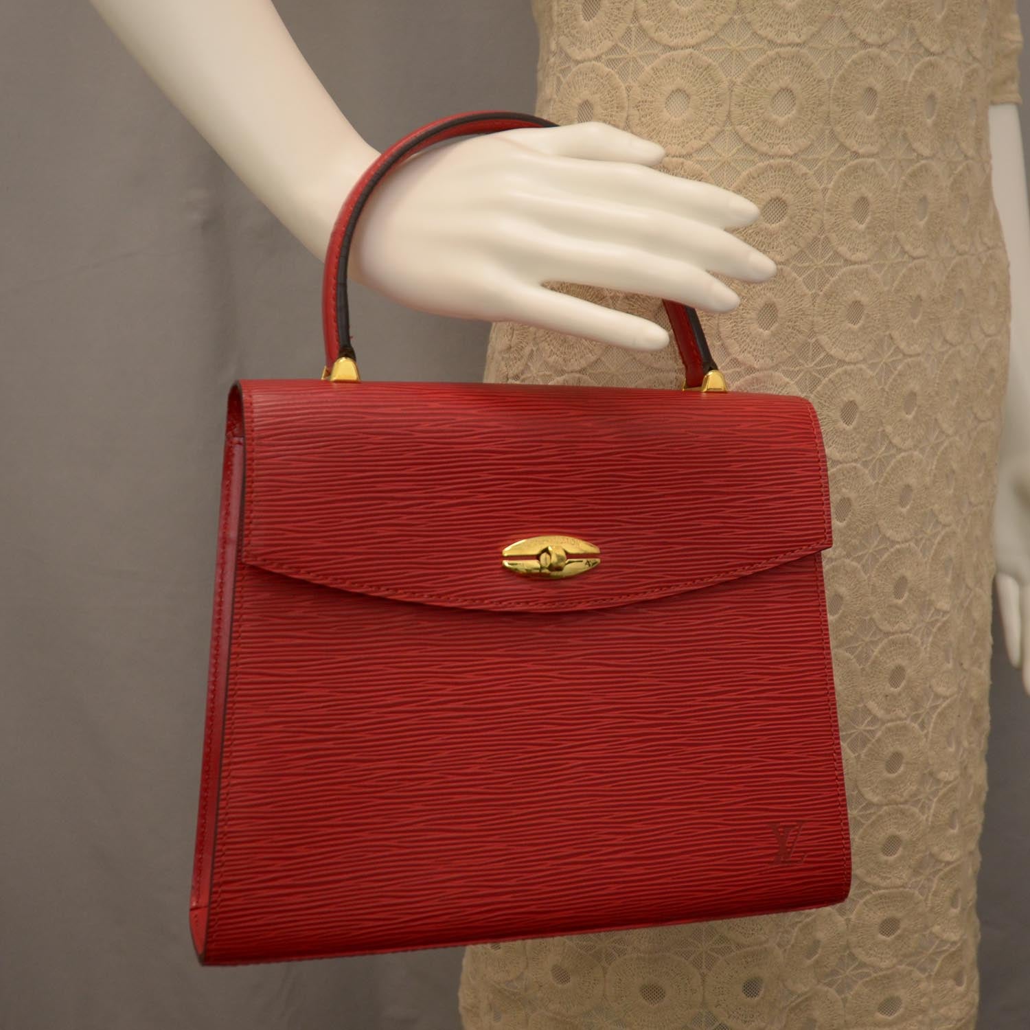 Louis Vuitton Epi Malesherbes Red 2 of 8