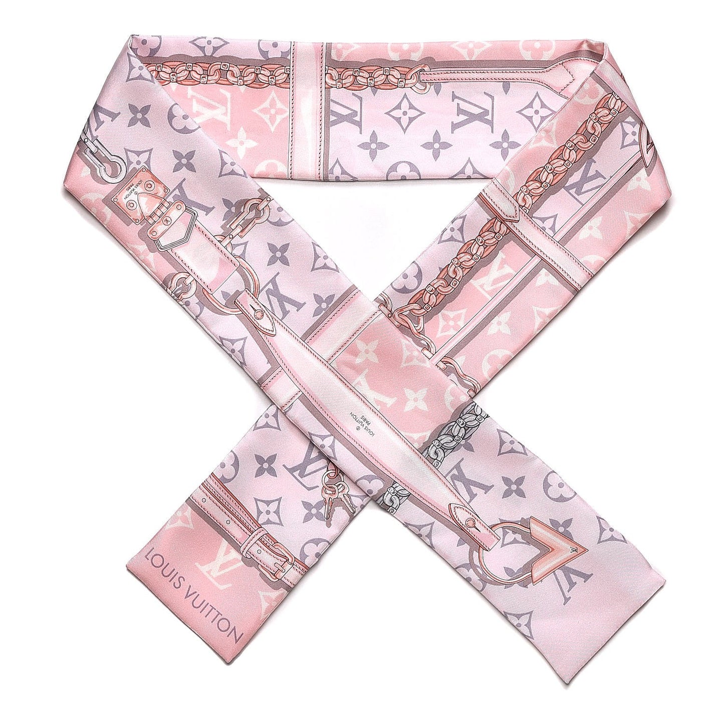 Silk Monogram Confidential Bandeau Light Pink