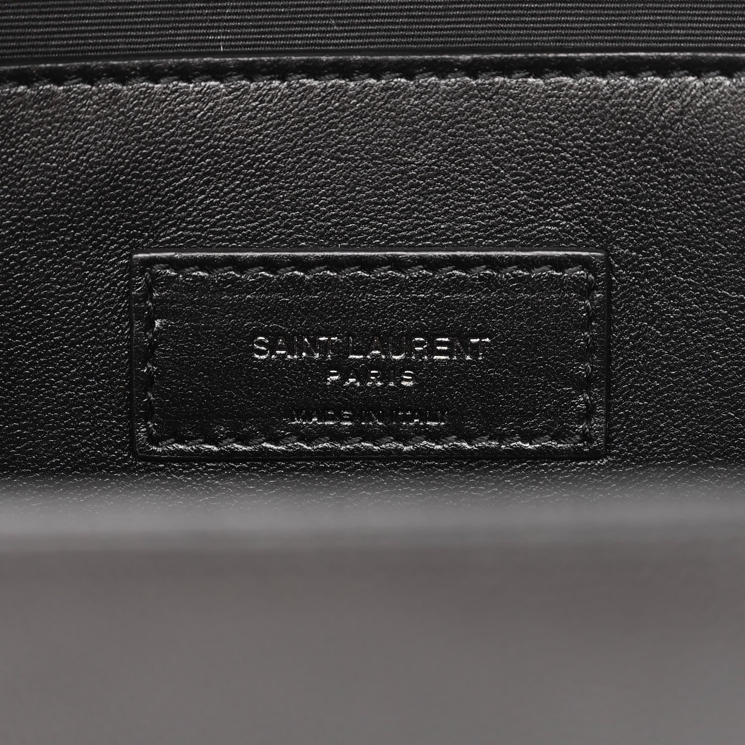 Saint Laurent Grain De Poudre Medium West Hollywood Monogram Fold-Over Black 6 of 11