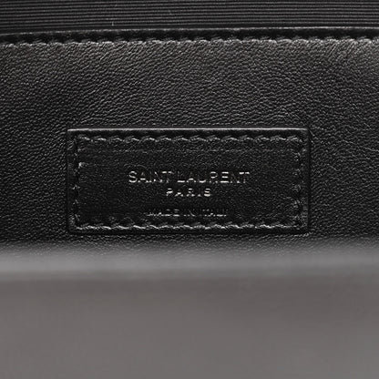 Saint Laurent Grain De Poudre Medium West Hollywood Monogram Fold-Over Black 6 of 11