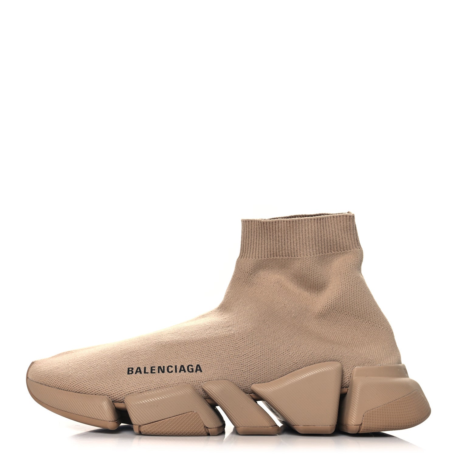 Balenciaga Technical 3D Recycled Knit Womens Speed 2.0 Sneakers 41 Monocolor Beige 1 of 10